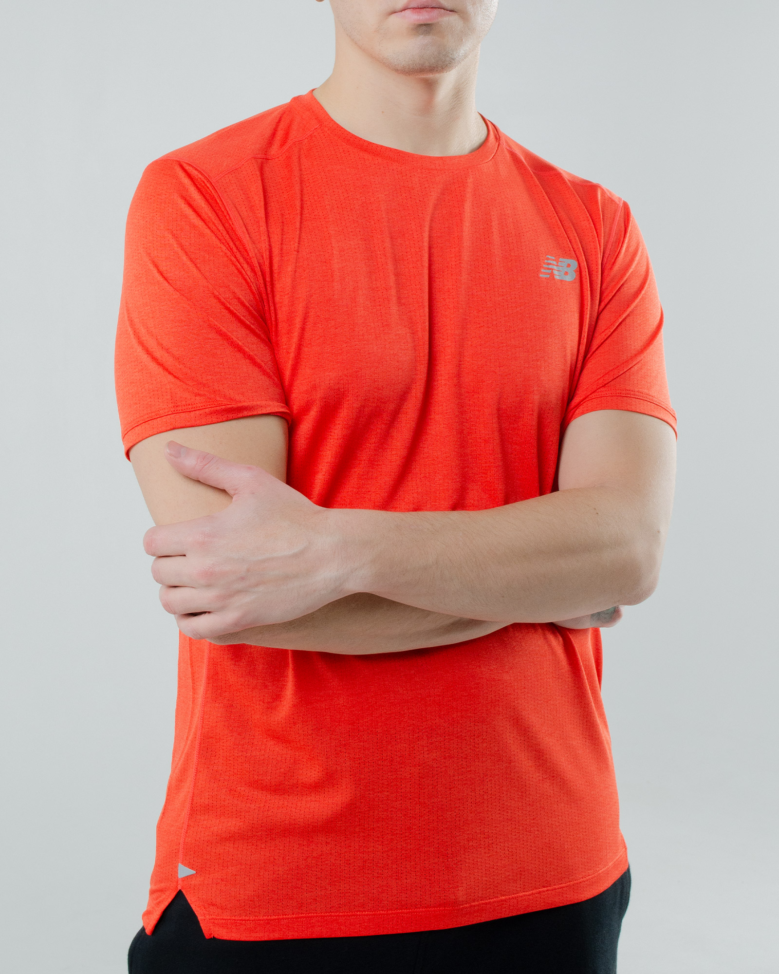 Футболка New Balance Impact Run SS Чоловіча р.S Помаранчевий