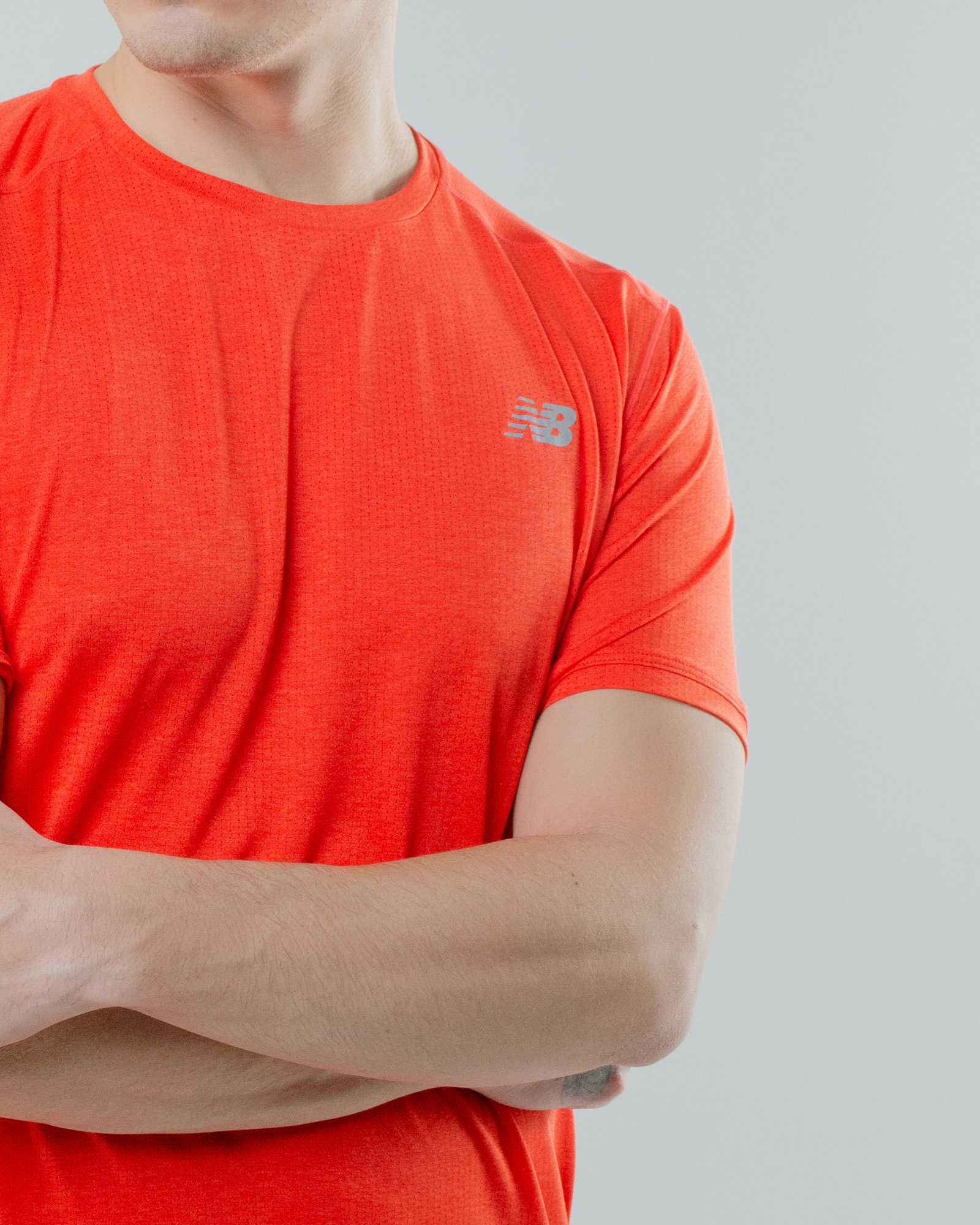 Футболка New Balance Impact Run SS Чоловіча р.S Помаранчевий