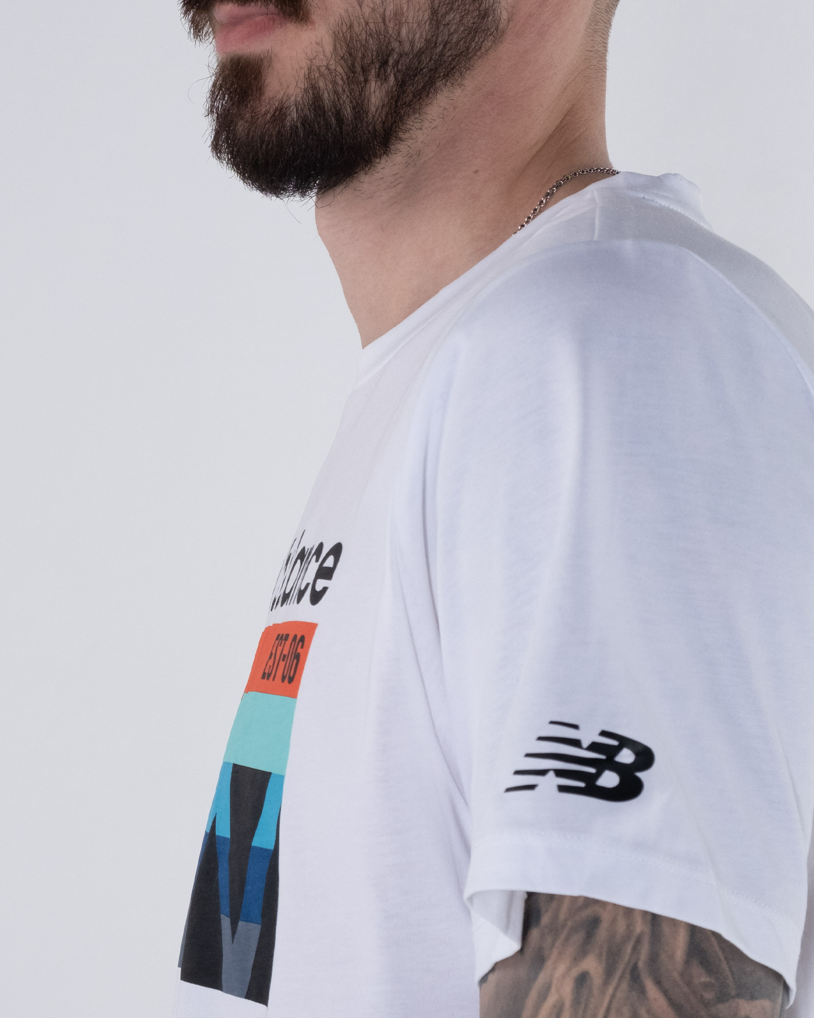 Футболка New Balance Gr Heathertech Чоловіча р.S Білий