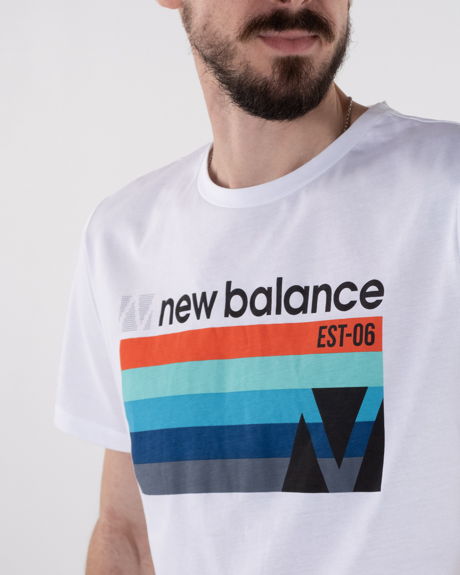 Футболка New Balance Gr Heathertech Чоловіча р.S Білий