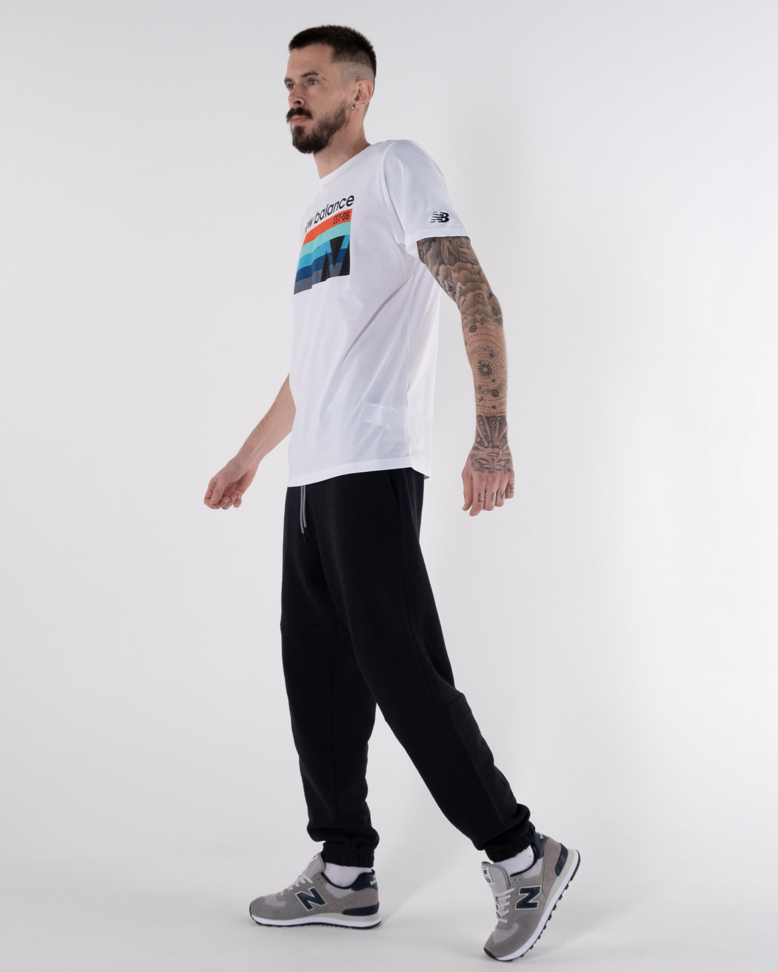 Футболка New Balance Gr Heathertech Чоловіча р.S Білий
