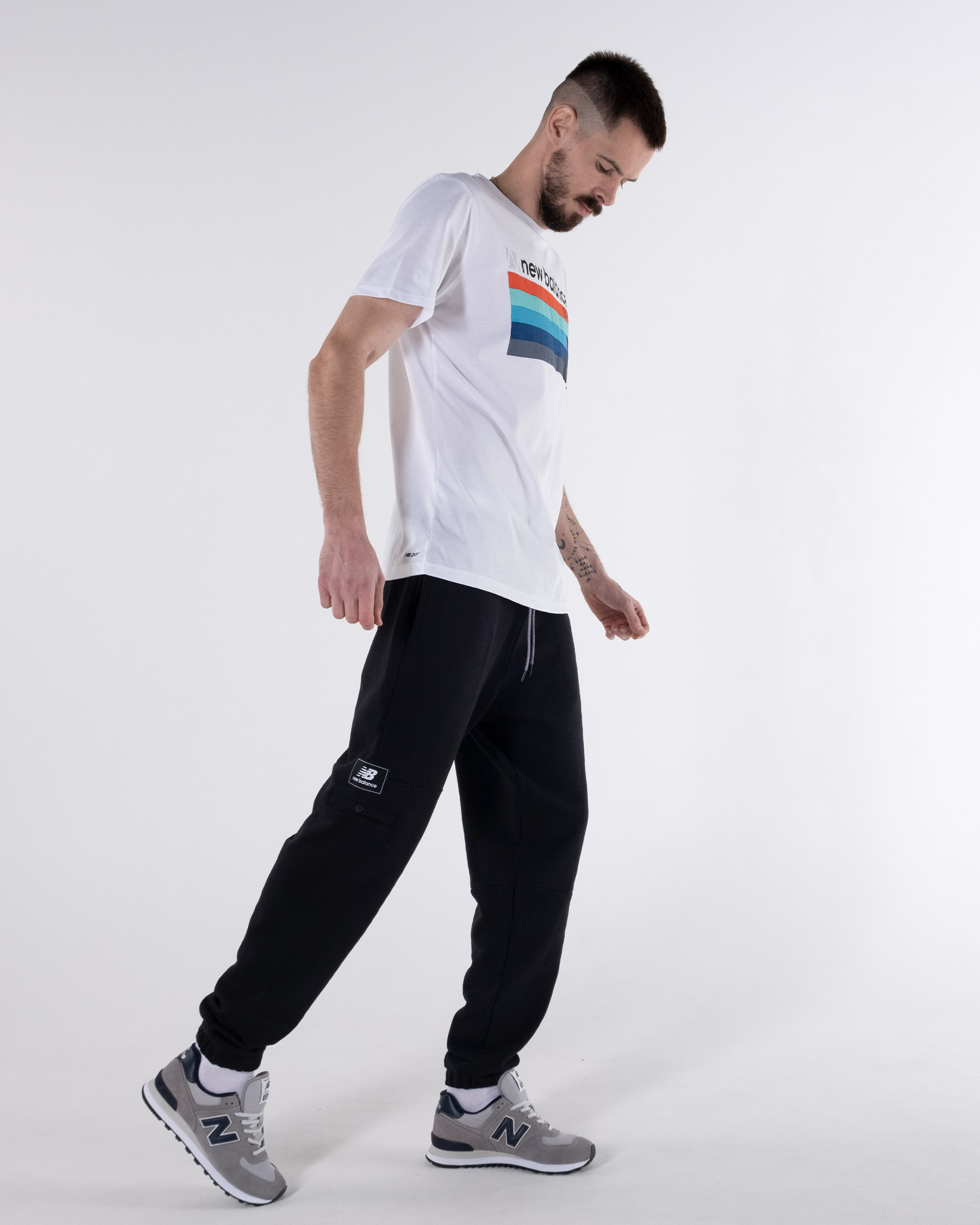 Футболка New Balance Gr Heathertech Чоловіча р.S Білий