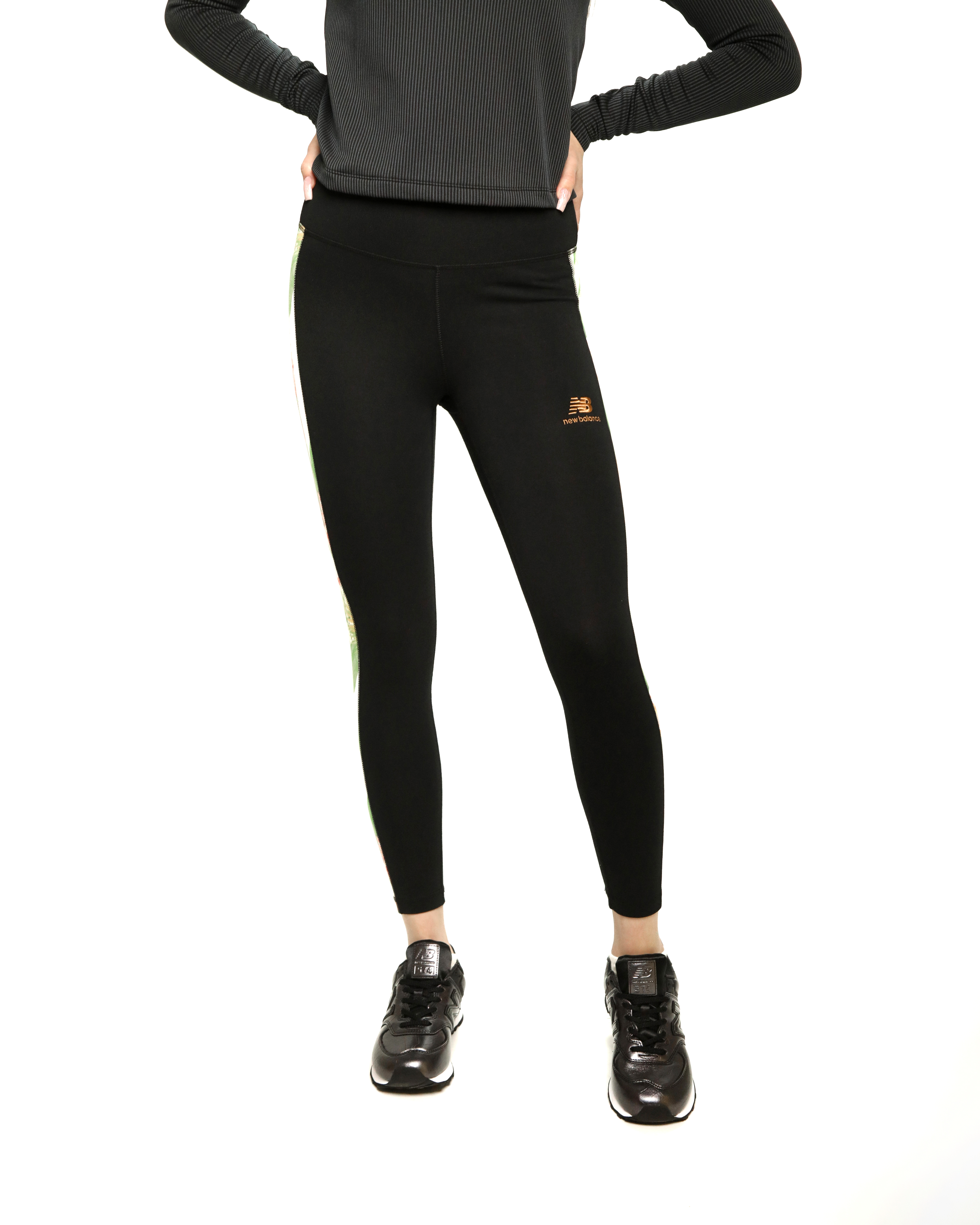 Легінси New Balance Ess Botanical Legging Жіноча р.XS Чорний