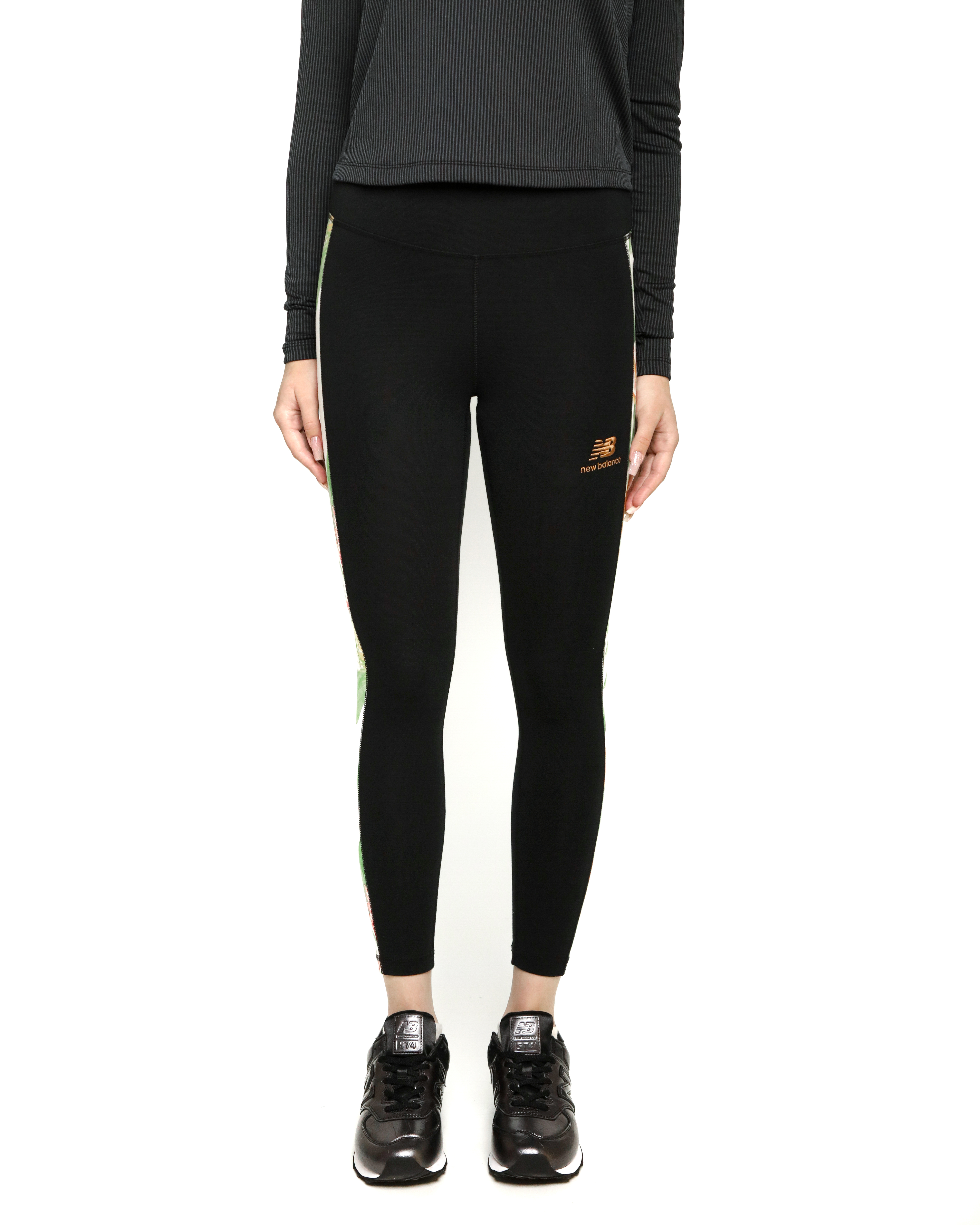 Легінси New Balance Ess Botanical Legging Жіноча р.XS Чорний