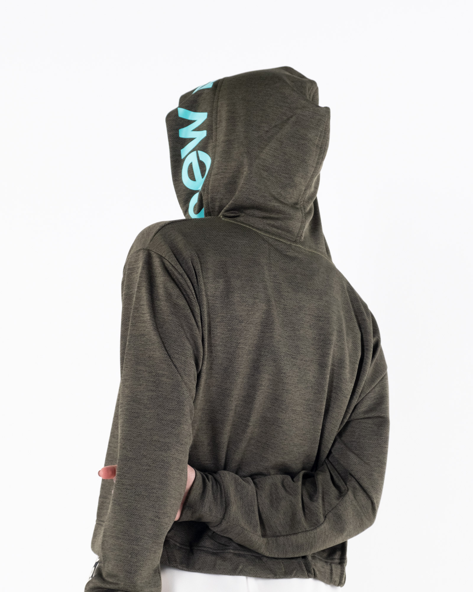 Худі New Balance Relentless Cinched Hem Жіноча р.XS Зелений/Бірюзовий