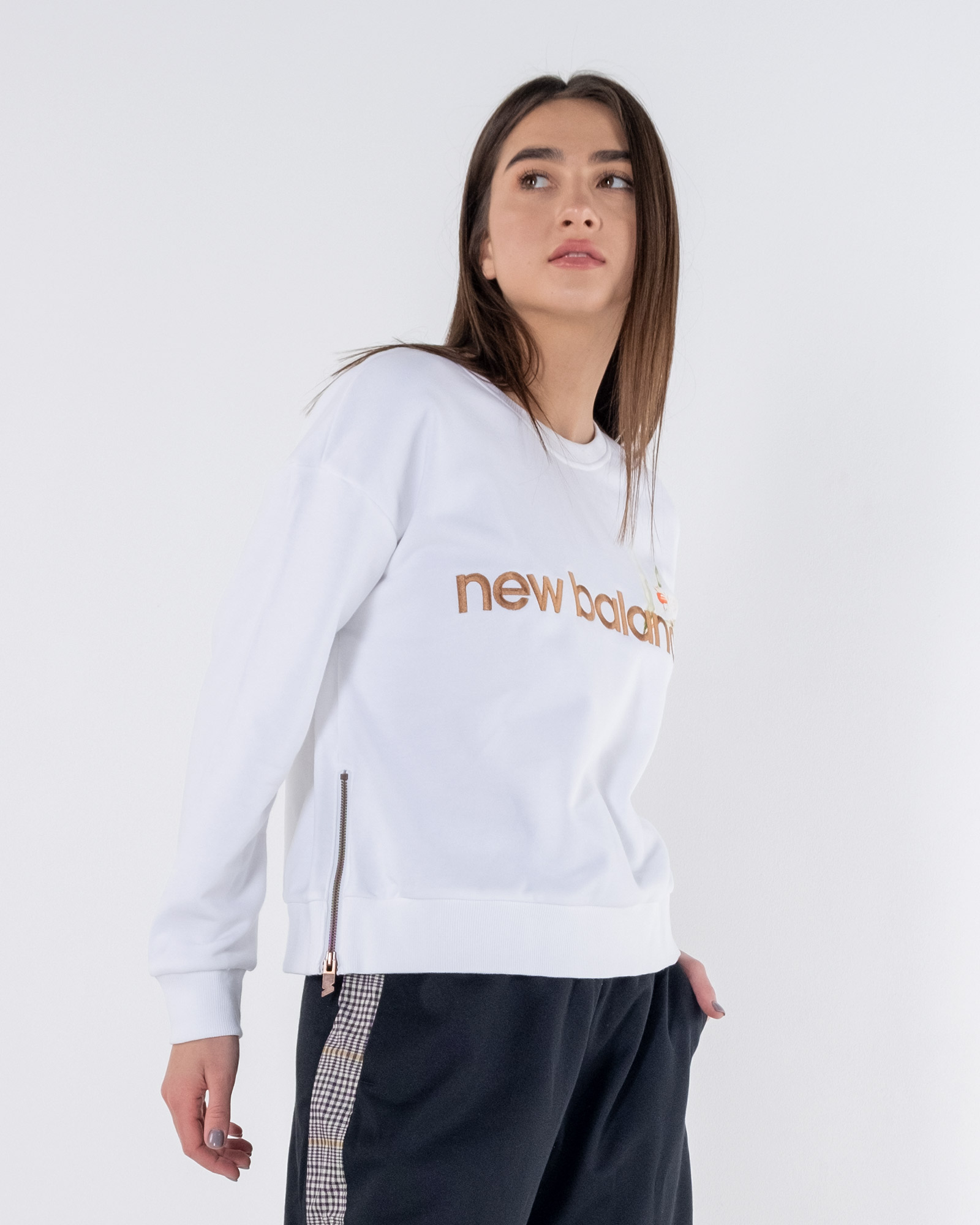 Реглан New Balance Ess Botanical Жіноча р.XS Білий