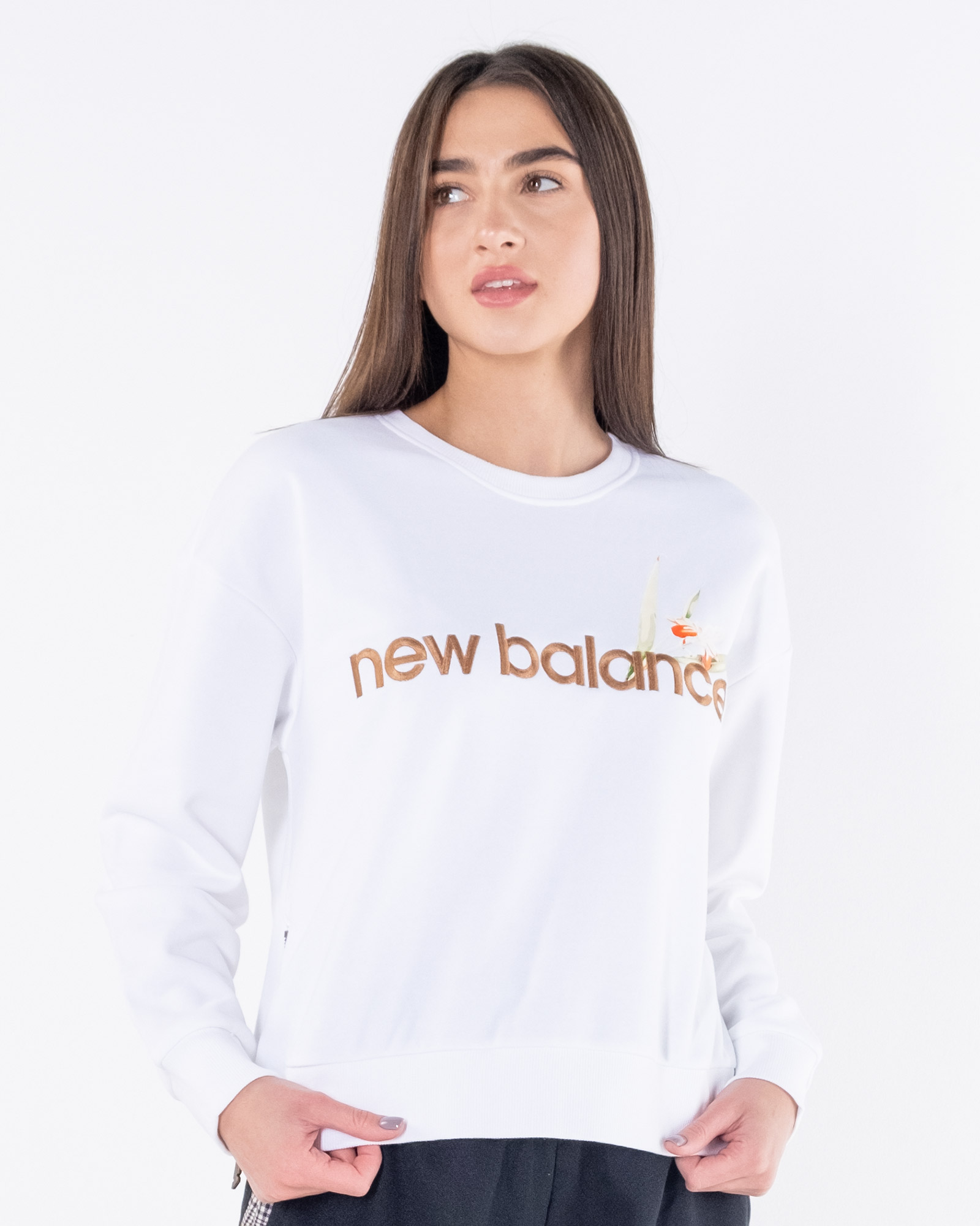 Реглан New Balance Ess Botanical Жіноча р.XS Білий