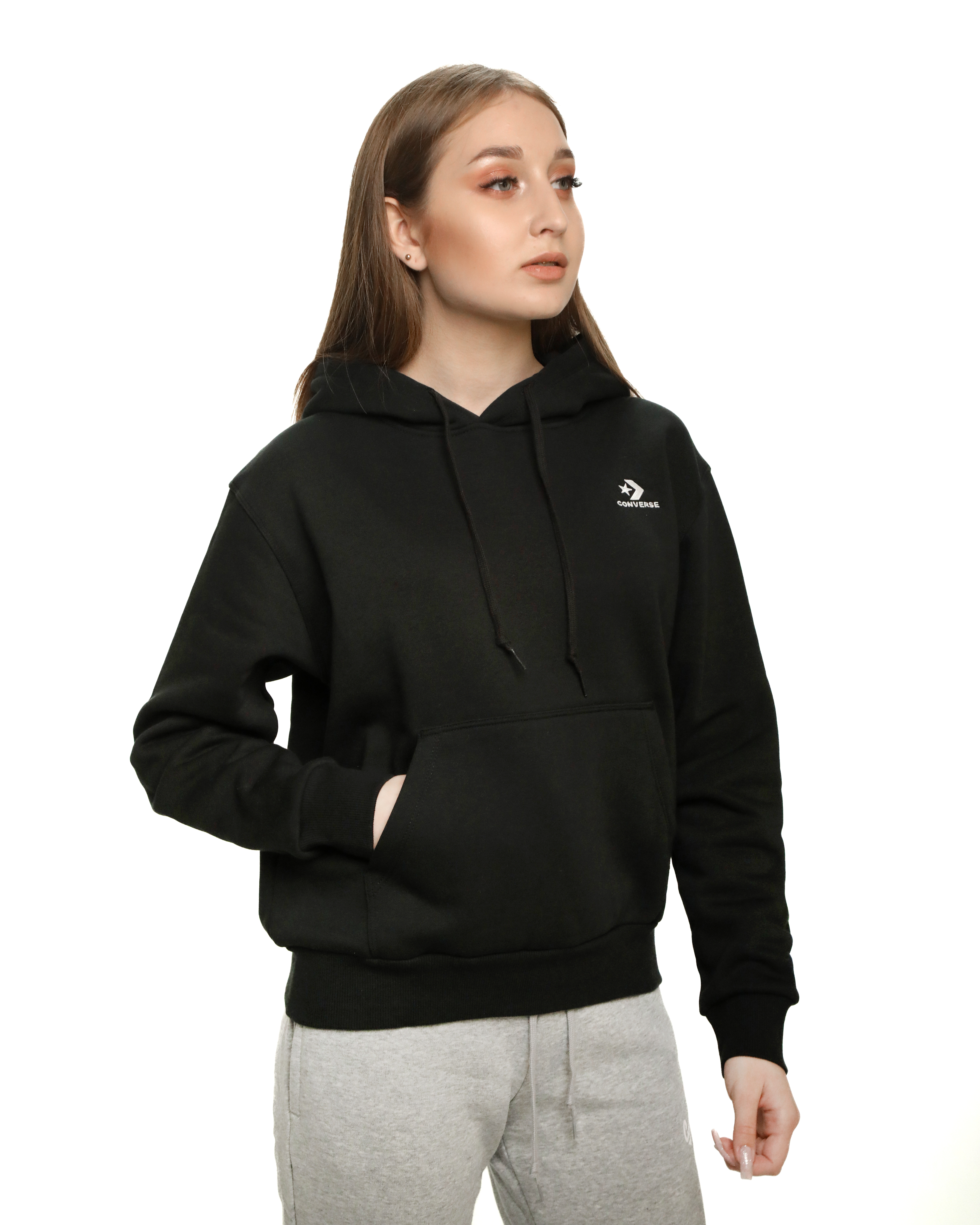 Кофта Converse Womens Embroidered Star Chevron Pullover Hoodie BB Жіноча р.XS