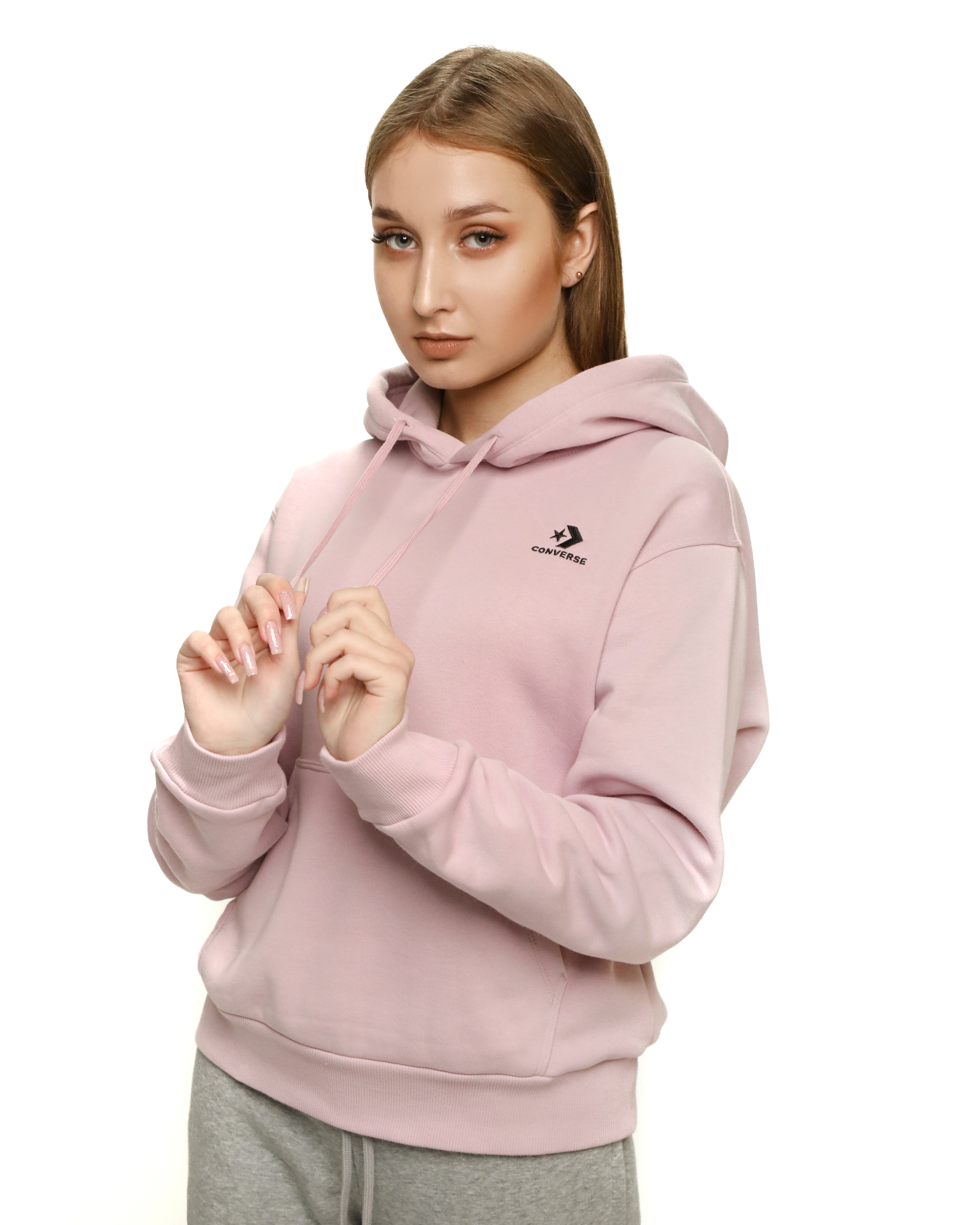 Кофта Converse Womens Embroidered Star Chevron Pullover Hoodie BB Жіноча р.XS