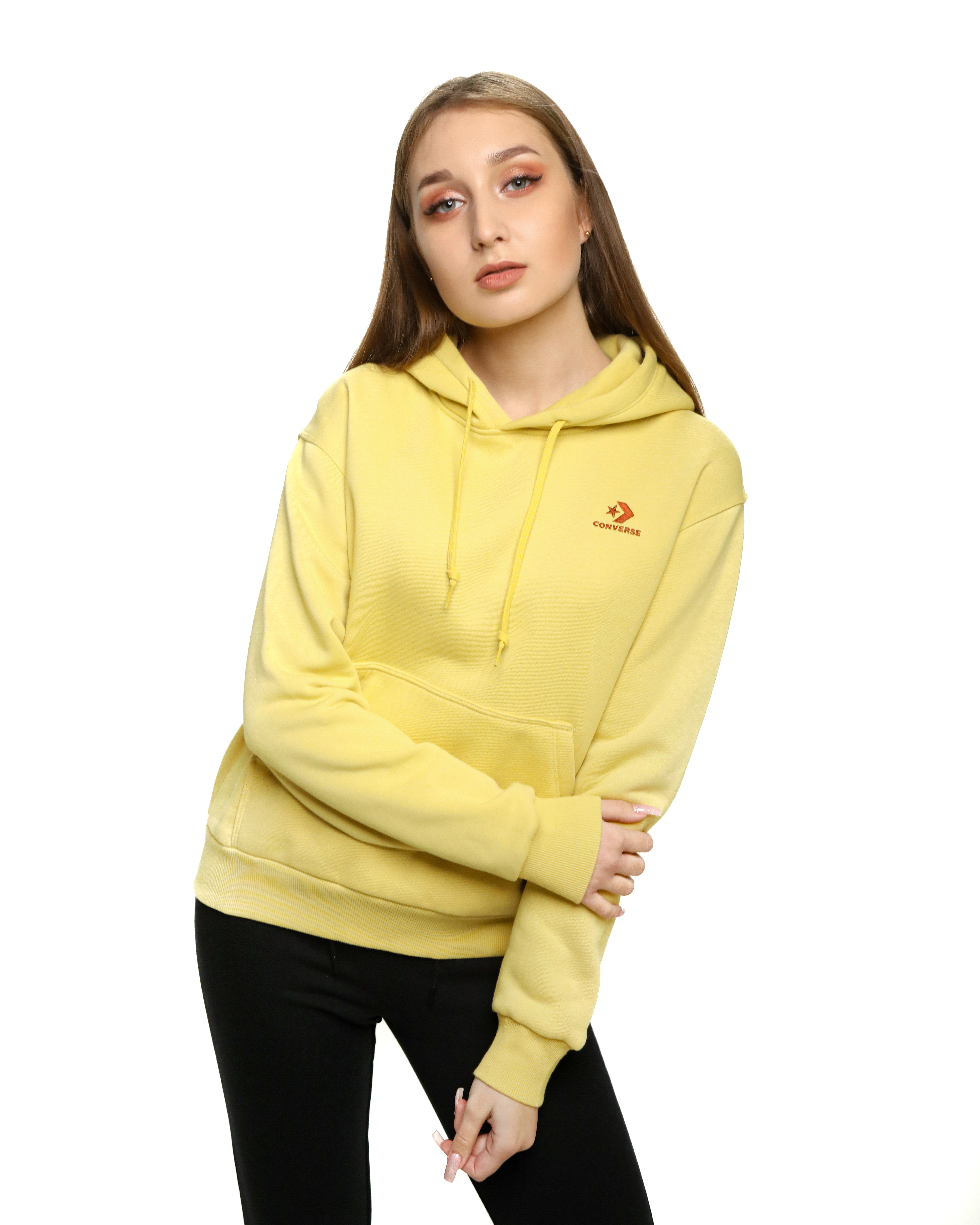 Кофта Converse Womens Embroidered Star Chevron Pullover Hoodie BB Жіноча р.XS