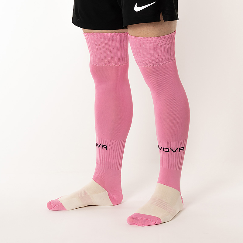 Гетри GIVOVA Calza Calcio Senior Унісекс р.41-45 Білий/Рожевий