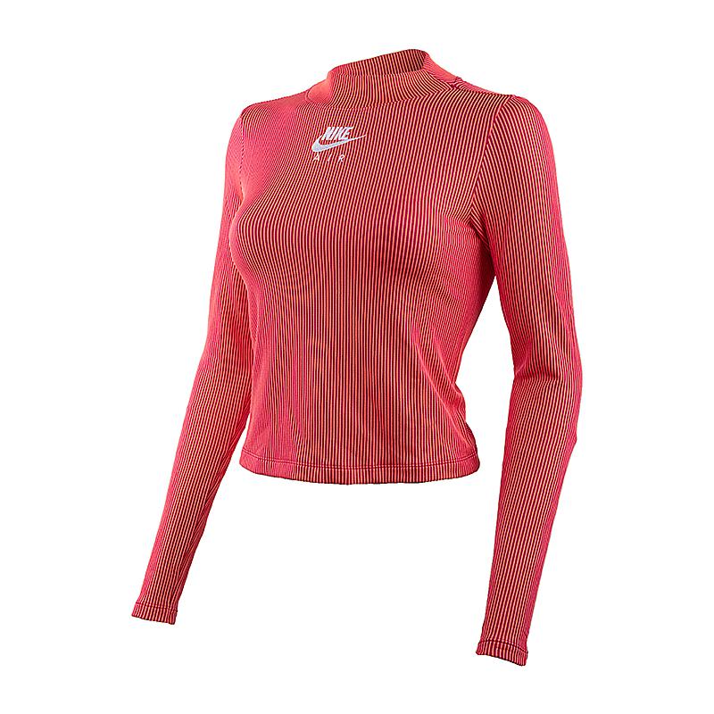 Футболка Nike W NSW AIR MOCK LS RIB Жіноча р.XS Рожевий
