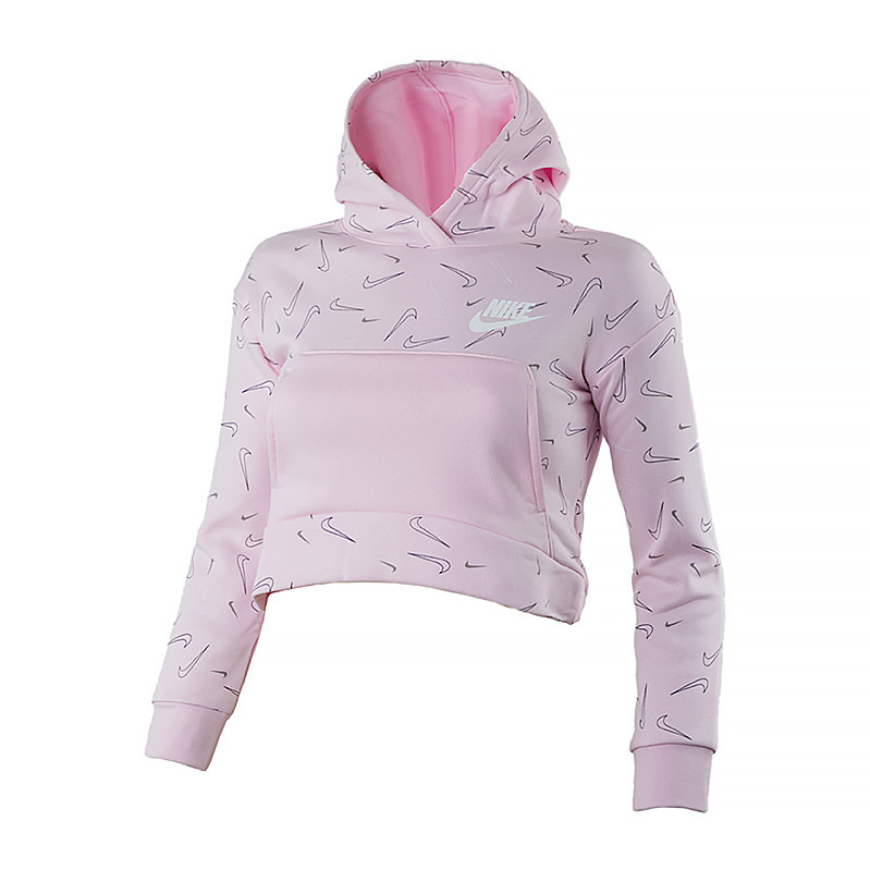 Кофта Nike G NSW FLC AOP HOODIE Дівчинка (8-15) р.XS