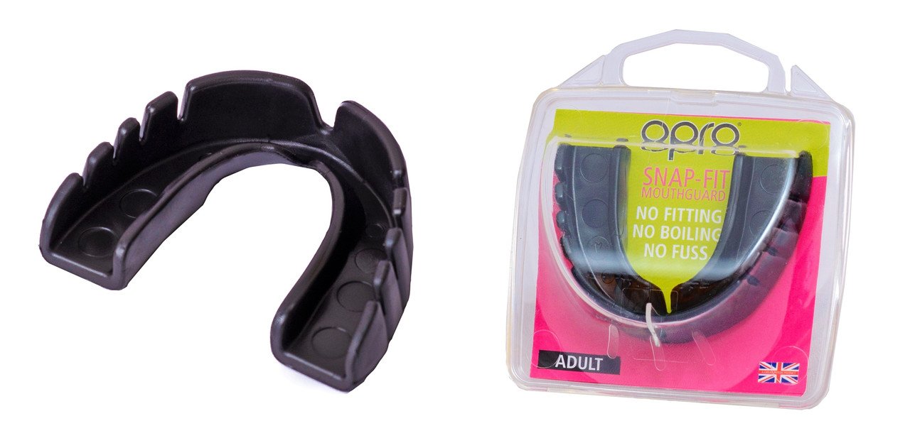 Капа OPRO Junior Snap-Fit Jet Black фото товару