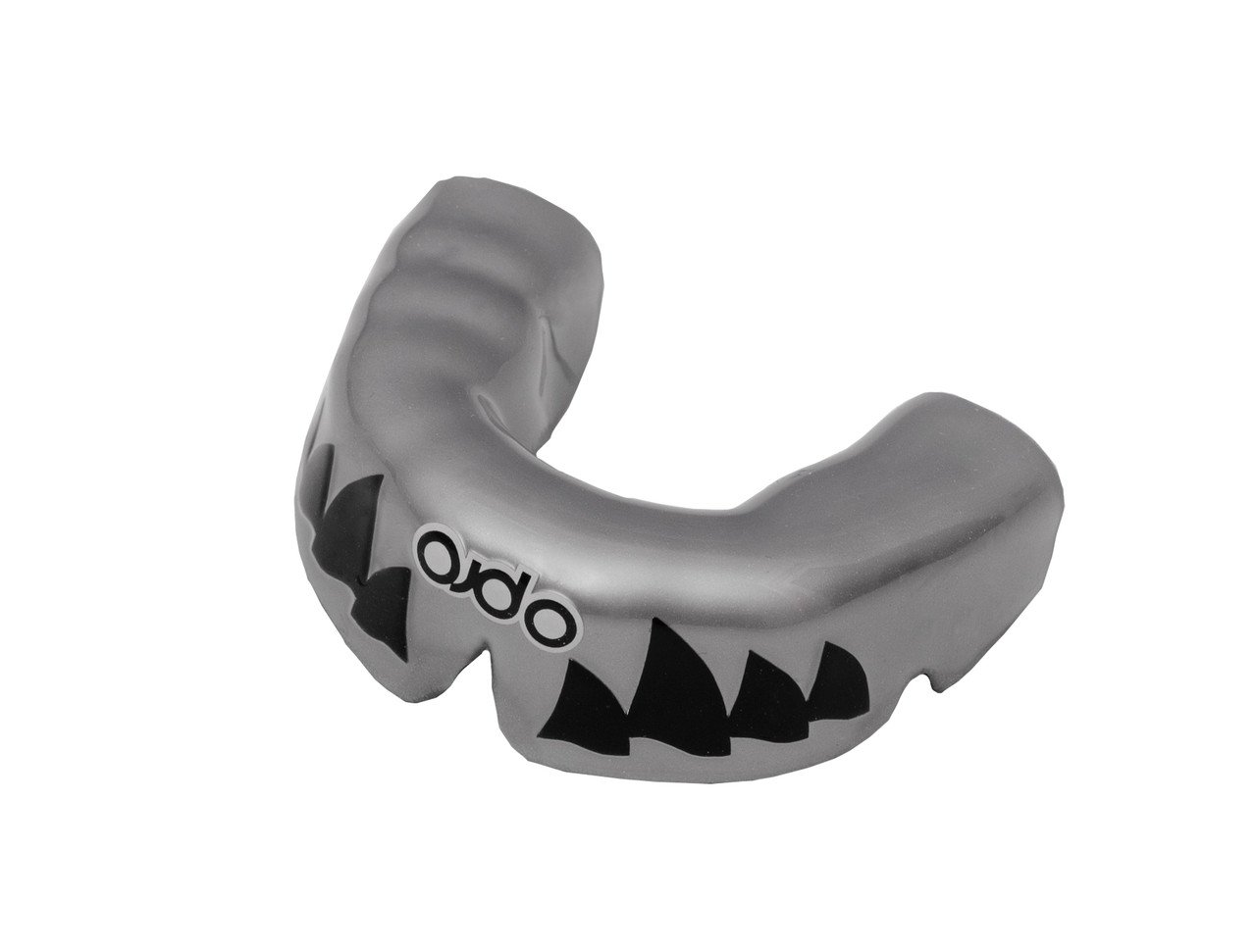 Капа OPRO Power - Fit Aggression-Jaws Silver / White фото товару