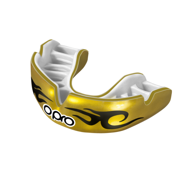 Капа OPRO Power-Fit Bling-Urban Series Gold /White фото товару