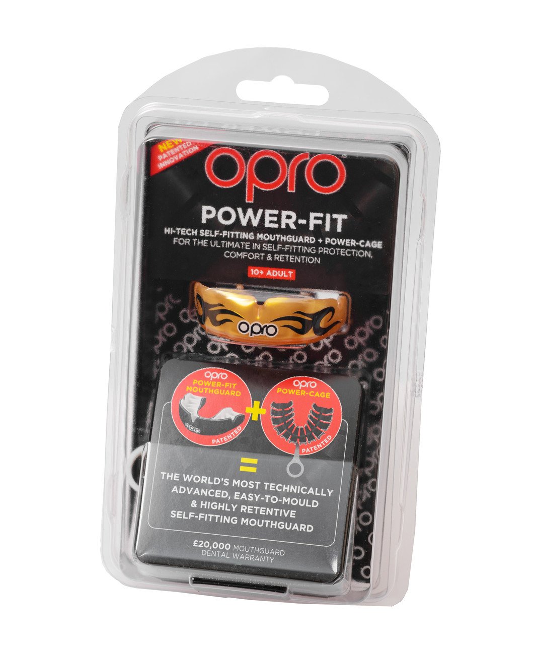 Капа OPRO Power-Fit Bling-Urban Series Gold /White фото товару
