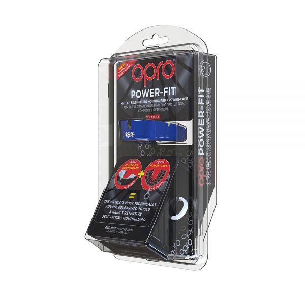 Капа OPRO Power-Fit Single Series Dark Blue/Gold фото товара