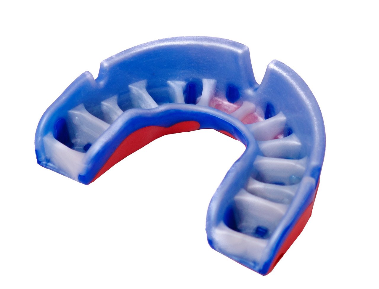 Капа OPRO Platinum Series Blue/Pearl/Red фото товару