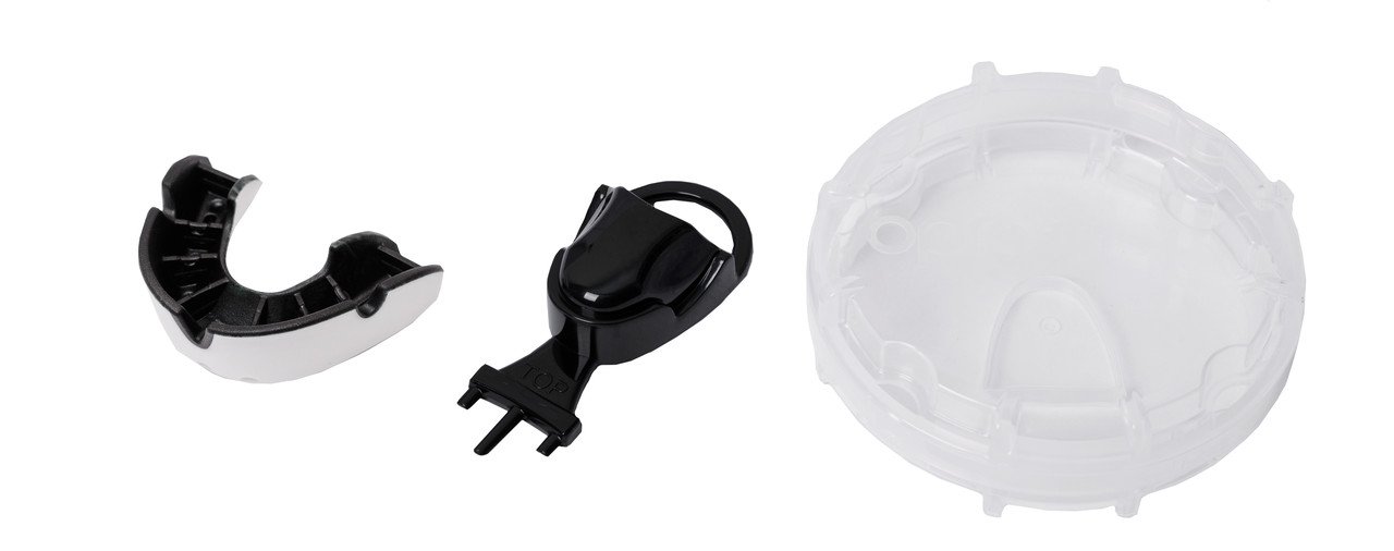 Капа OPRO Junior Silver White/Black фото товару