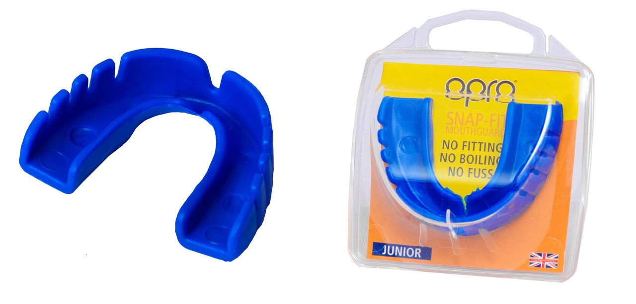 Капа OPRO Junior Snap-Fit Electric Blue фото товару