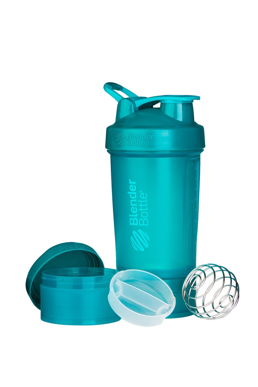 Шейкер спортивный BlenderBottle ProStak 650ml с 2-мя контейнерами Teal (ORIGINAL) фото товару