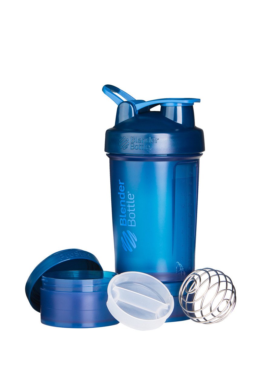 Шейкер спортивный BlenderBottle ProStak 650ml с 2-мя контейнерами Navy (ORIGINAL) фото товару