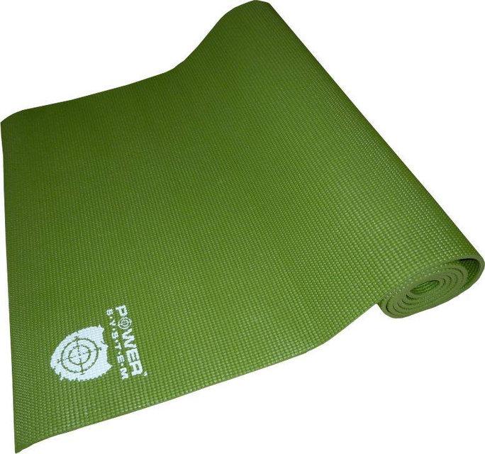 Коврик для йоги и фитнеса Power System  PS-4014 FITNESS-YOGA MAT Green фото товару