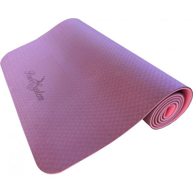 Коврик для йоги и фитнеса Power System Yoga Mat Premium PS-4060 Pink фото товару