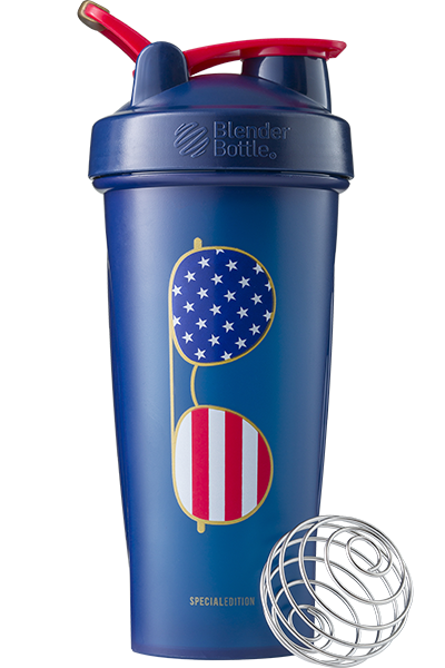 Спортивный шейкер BlenderBottle Classic Loop 820ml Special Edition Freedom Blue (ORIGINAL) фото товару