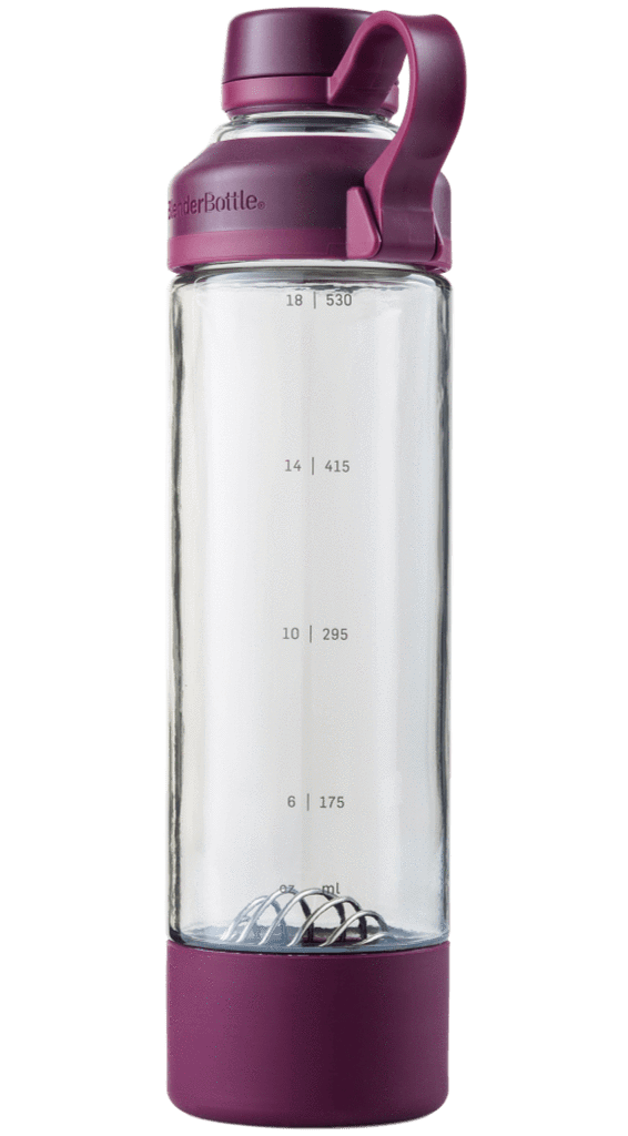 Спортивная бутылка-шейкер BlenderBottle Mantra Glass Plum (СКЛО) 600мл (ORIGINAL) фото товара