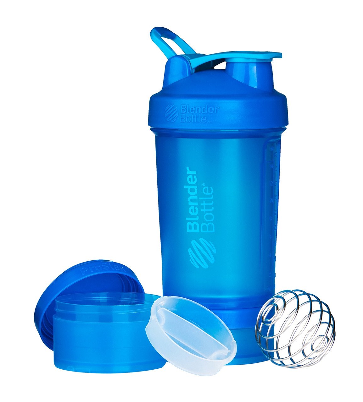 Шейкер спортивный BlenderBottle ProStak 650ml с 2-мя контейнерами Cyan (ORIGINAL) фото товару