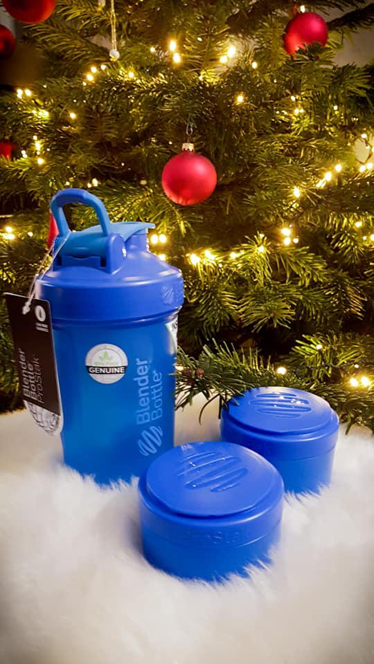 Шейкер спортивный BlenderBottle ProStak 650ml с 2-мя контейнерами Cyan (ORIGINAL) фото товару