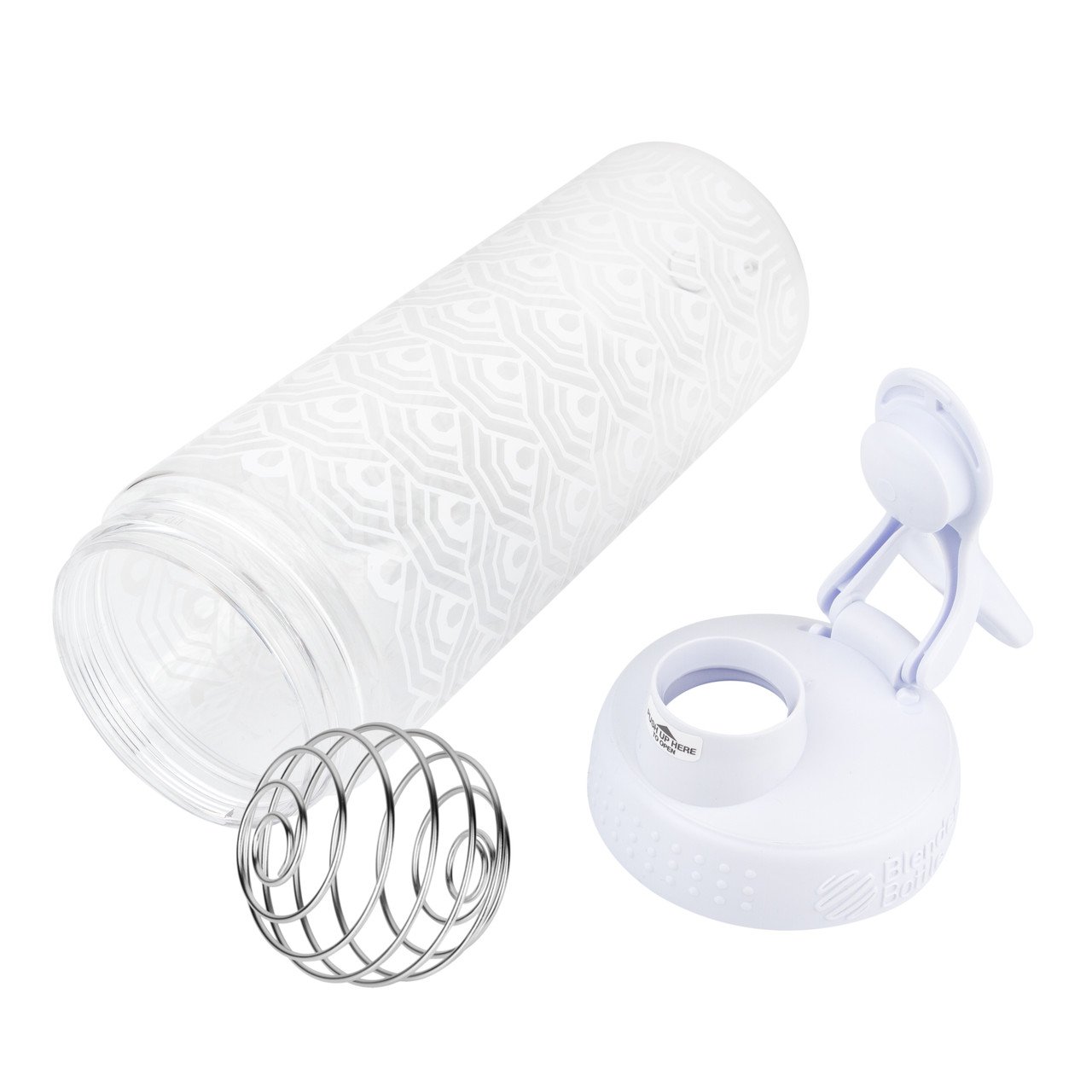 Спортивная бутылка-шейкер BlenderBottle SportMixer Signature Sleek WHITE CLAMSHELL 820мл (ORIGINAL) фото товара