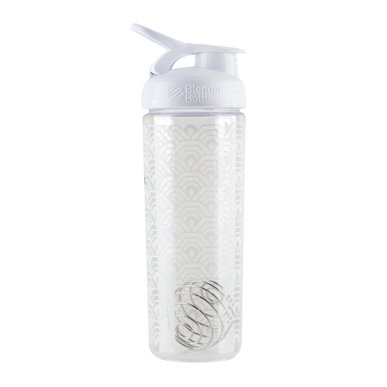 Спортивная бутылка-шейкер BlenderBottle SportMixer Signature Sleek WHITE CLAMSHELL 820мл (ORIGINAL) фото товара