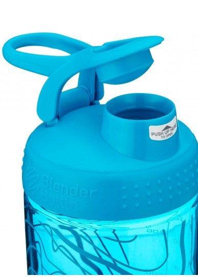 Спортивная бутылка-шейкер BlenderBottle SportMixer Signature Sleek AQUA TOPT FLOW 820мл (ORIGINAL) фото товара
