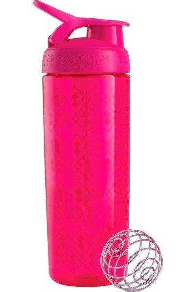 Спортивная бутылка-шейкер BlenderBottle SportMixer Signature Sleek PINK GEO LACE 820мл (ORIGINAL) фото товара