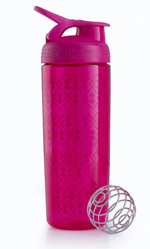 Спортивная бутылка-шейкер BlenderBottle SportMixer Signature Sleek PINK GEO LACE 820мл (ORIGINAL) фото товара
