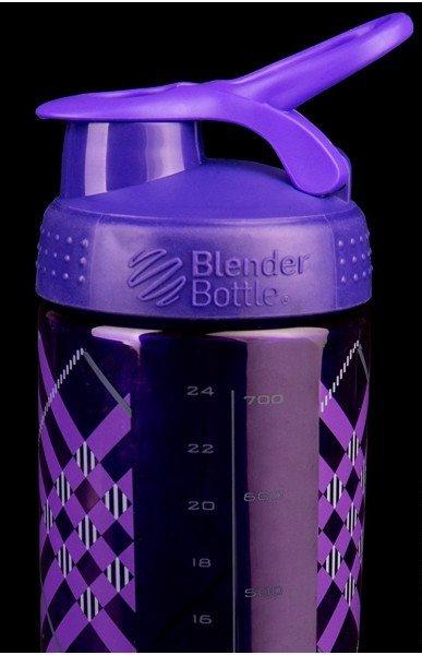 Спортивная бутылка-шейкер BlenderBottle SportMixer Signature Sleek PURPLE TRATAN PLAID 820мл (ORIGINAL) фото товара