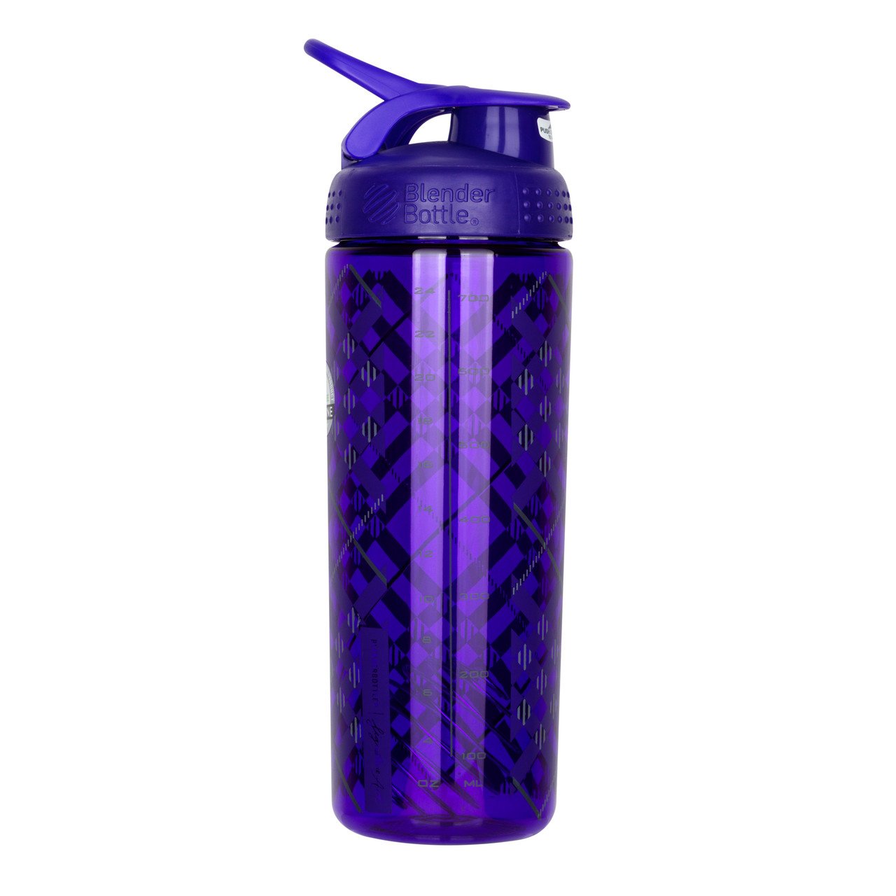Спортивная бутылка-шейкер BlenderBottle SportMixer Signature Sleek PURPLE TRATAN PLAID 820мл (ORIGINAL) фото товара