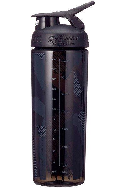 Спортивная бутылка-шейкер BlenderBottle SportMixer Signature Sleek BLACK SHATTERED SLATE 820мл (ORIGINAL) фото товара