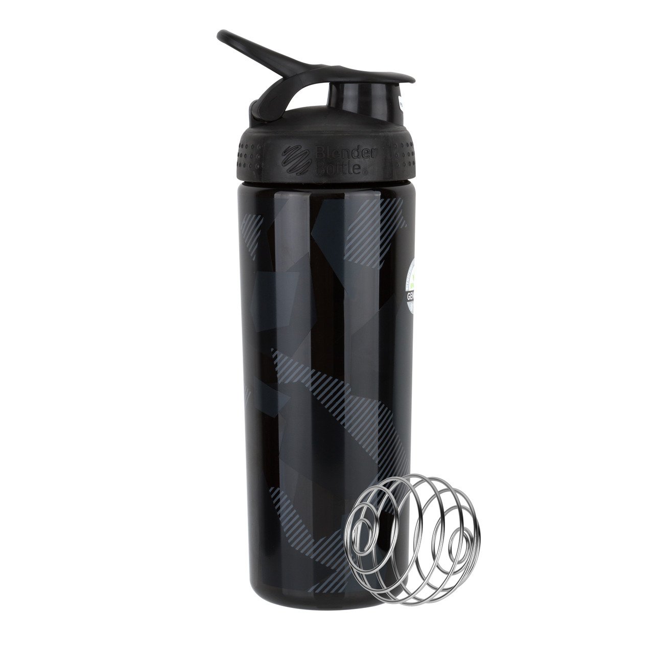 Спортивная бутылка-шейкер BlenderBottle SportMixer Signature Sleek BLACK SHATTERED SLATE 820мл (ORIGINAL) фото товара