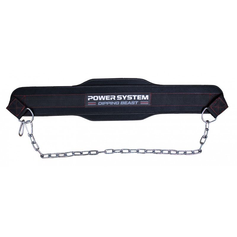 Пояс для отягощений Power System Dipping Beast PS-3860 Black/Red фото товару
