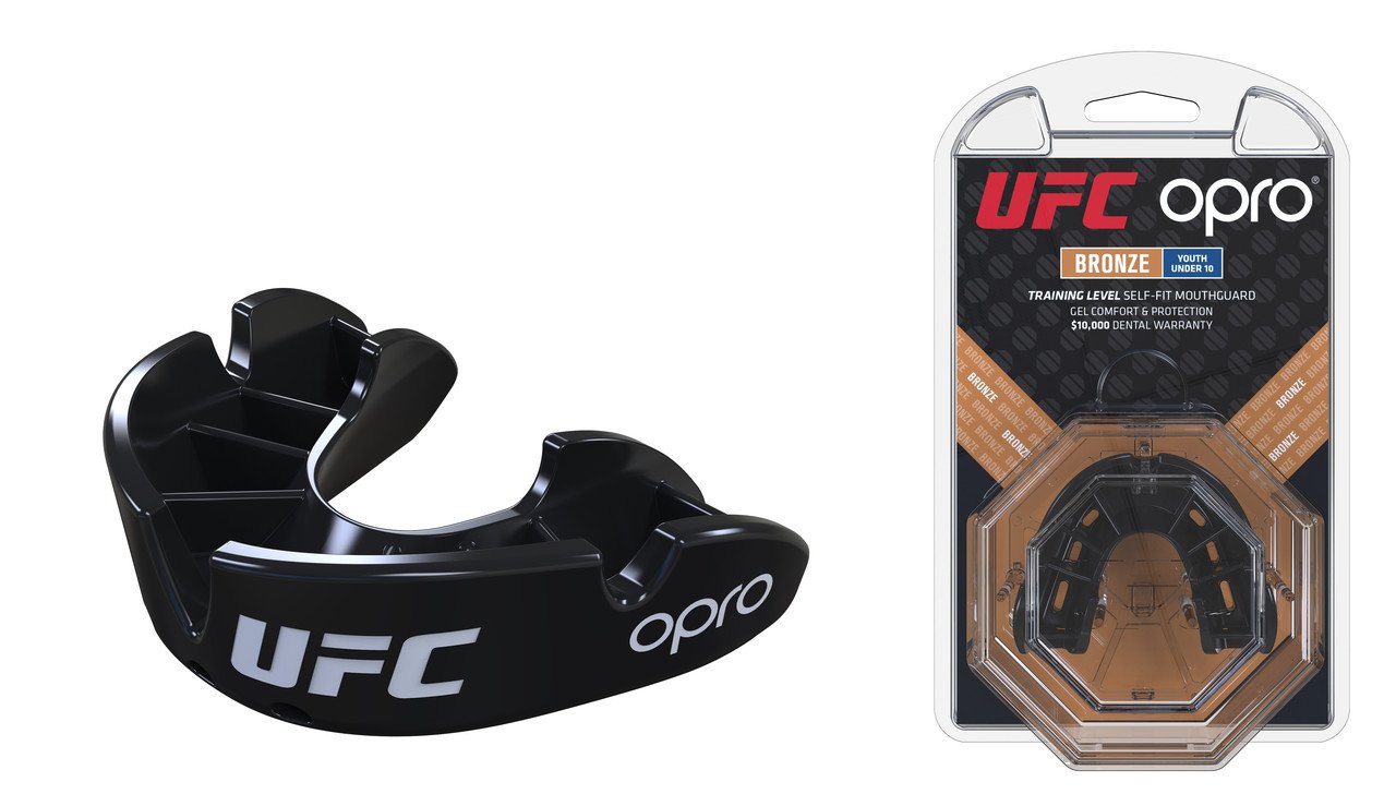 Капа OPRO Junior Bronze UFC Hologram Black фото товару