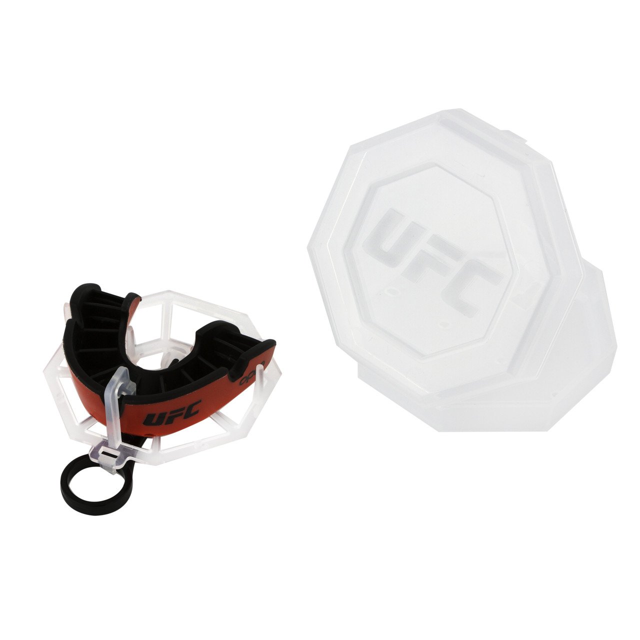 Капа OPRO Silver UFC Hologram Red/Black фото товару