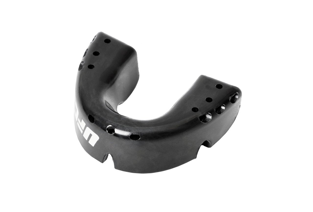 Капа OPRO Gold Braces UFC Hologram Black Metal/Silver фото товару