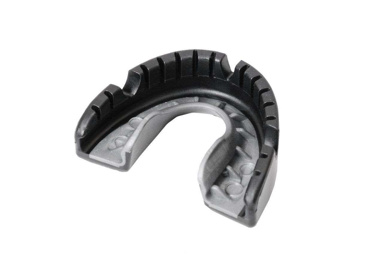 Капа OPRO Gold Braces UFC Hologram Black Metal/Silver фото товару