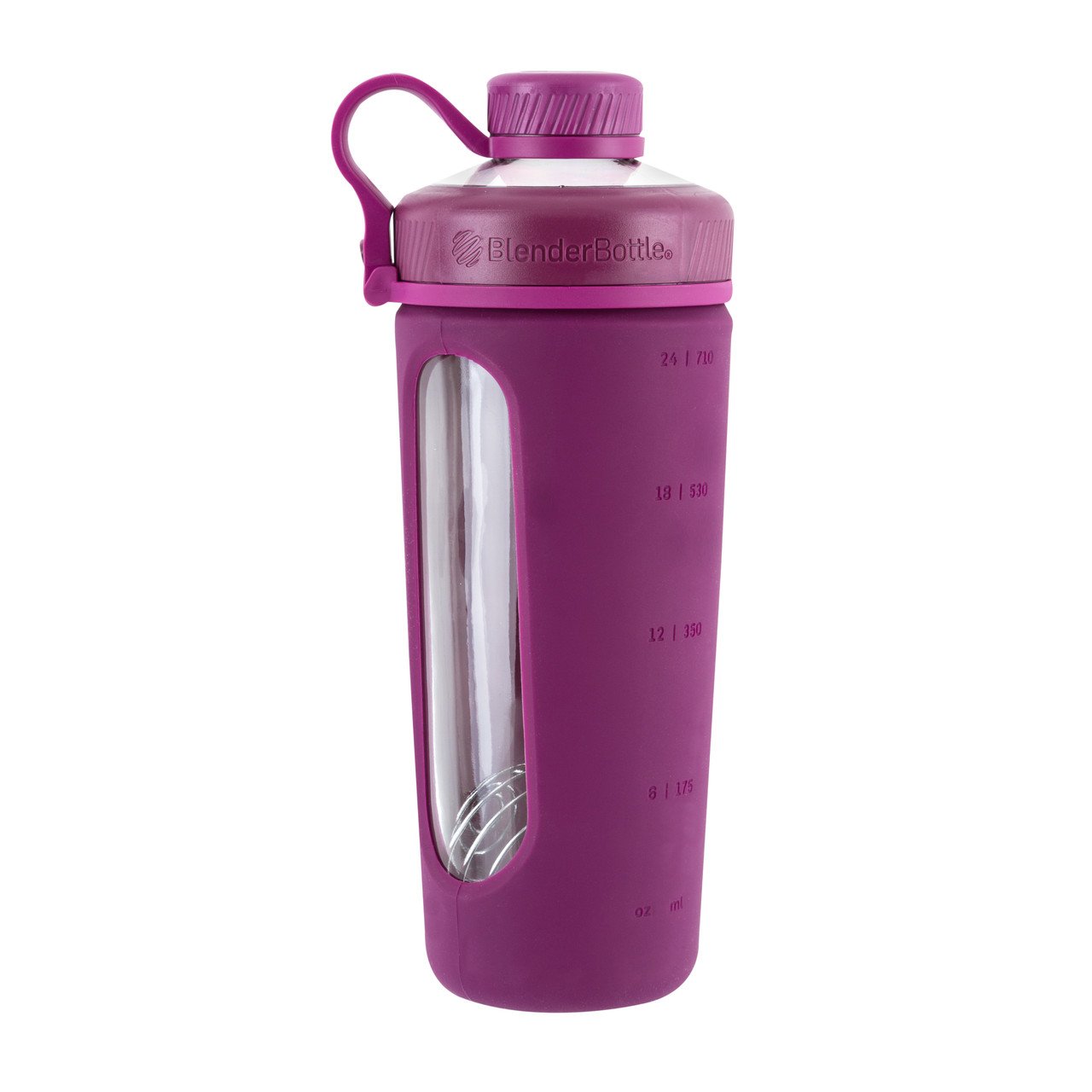Спортивная бутылка-шейкер BlenderBottle Radian Glass Purple (скло )820мл (ORIGINAL) фото товару