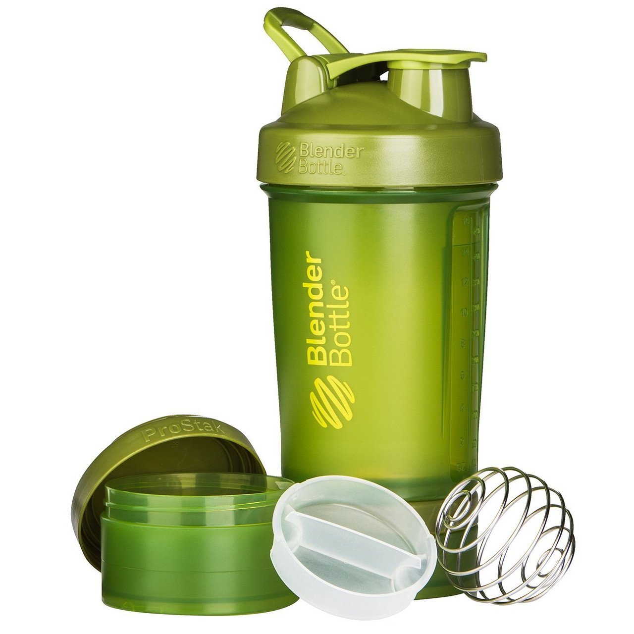 Шейкер спортивный BlenderBottle ProStak 650ml с 2-мя контейнерами Moss Green (ORIGINAL) фото товару