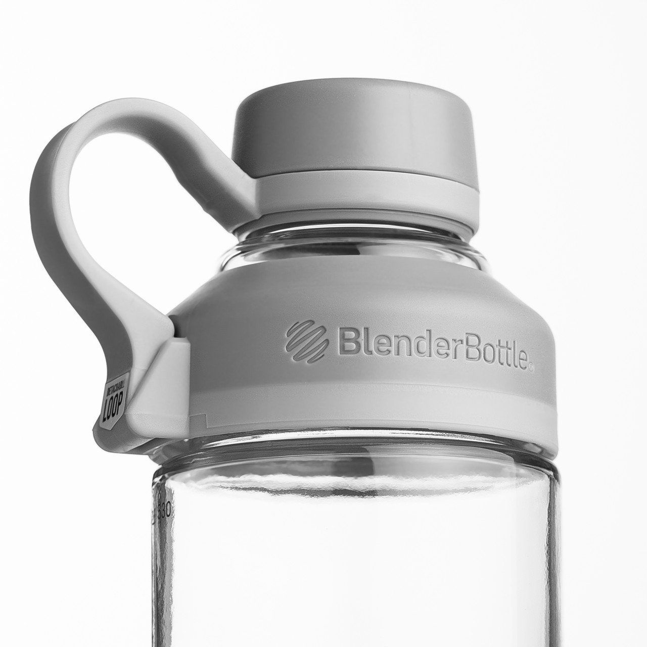 Спортивная бутылка-шейкер BlenderBottle Mantra Glass Grey (СКЛО) 600мл (ORIGINAL) фото товара